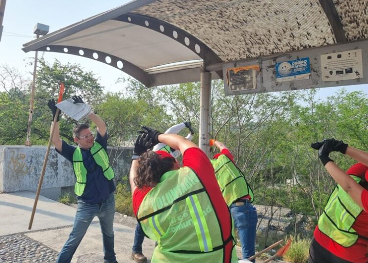 Participa Municipio en mega jornada de limpieza de HEB en río San Marcos