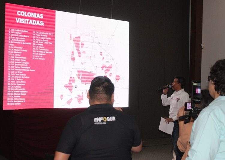 Presenta Lalo Gattás informe de acciones y propuestas de campaña