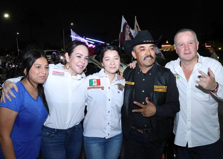 Ruedan motociclistas en apoyo a candidatos de Morena en NLD