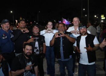 Ruedan motociclistas en apoyo a candidatos de Morena en NLD