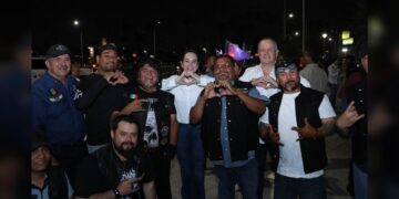 Ruedan motociclistas en apoyo a candidatos de Morena en NLD