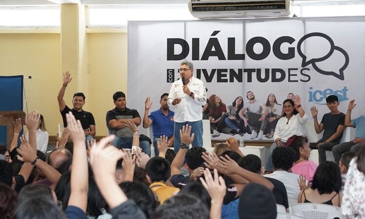 Sostiene Armando Martínez Manríquez encuentro con jóvenes