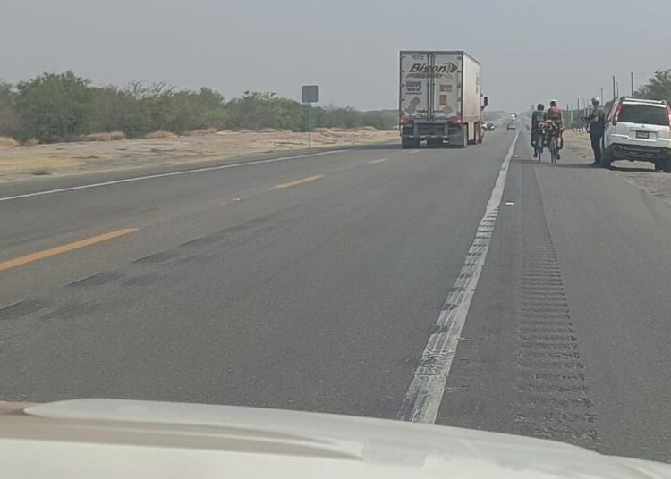 Ciclistas alemanas agradecen apoyo de la Guardia Estatal en Tamaulipas