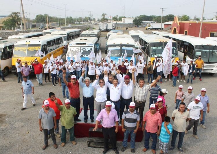 Transportistas toman la ruta del triunfo: todos con Lalo Gattás