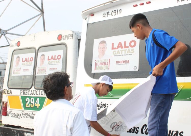 Transportistas toman la ruta del triunfo: todos con Lalo Gattás