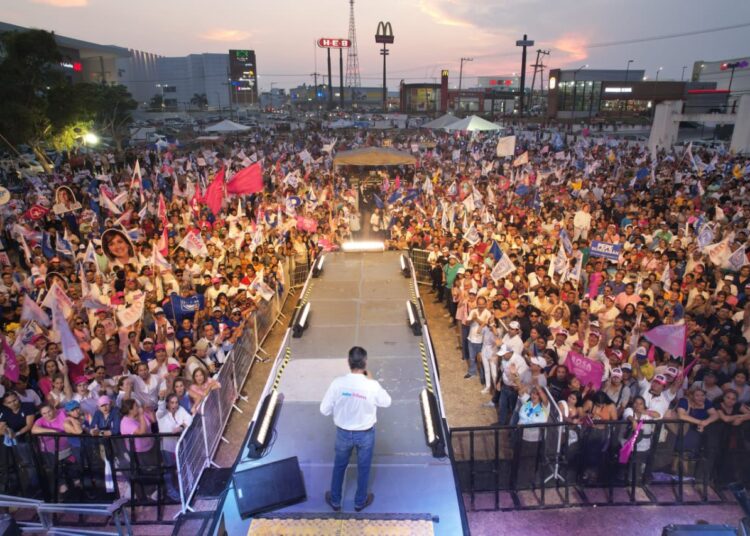 Espectacular Cierre de Campaña de Rosa González, Chucho Nader, Marcela Unda y Pepe Schekaibán