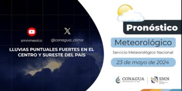 #PronósticodelTiempo para hoy Jueves 23 de mayo de 2024