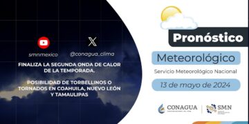 #PronósticodelTiempo para hoy Lunes 13 de mayo de 2024