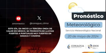 #PronósticodelTiempo para hoy Lunes 20 de mayo de 2024