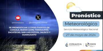 #PronósticodelTiempo para hoy Lunes 27 de mayo de 2024