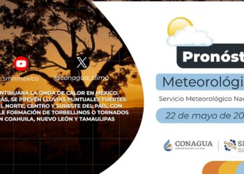 #PronósticodelTiempo para hoy Miércoles 22 de mayo de 2024
