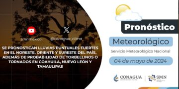 #PronósticodelTiempo para hoy Sábado 04 de mayo de 2024