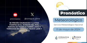 #PronósticodelTiempo para hoy Sábado 11 de mayo de 2024