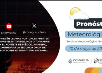 #PronósticodelTiempo para hoy Viernes 10 de mayo de 2024