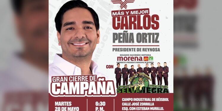 ¡Contundente éxito! Participa en el Gran Cierre de Campaña de Carlos Peña Ortiz