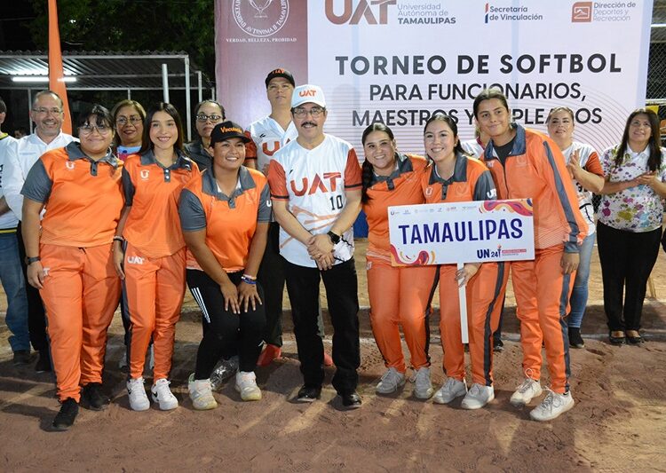 Inaugura el rector Dámaso Anaya el Torneo de softbol para Funcionarios, Maestros y Empleados de la UAT
