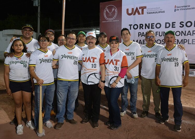 Inaugura el rector Dámaso Anaya el Torneo de softbol para Funcionarios, Maestros y Empleados de la UAT
