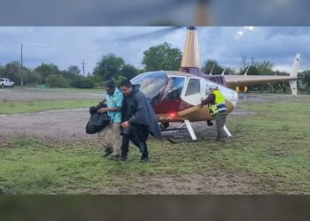 Activa Plan Tamaulipas de la SSPT helicópteros para evacuar a población afectada por creciente del Río Purificación