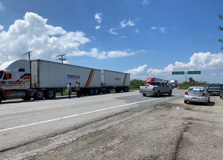 Alerta: Circulación parcialmente cerrada en Carretera San Fernando-Matamoros por manifestación