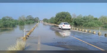 Alerta: circulación cerrada en Carretera Federal 75 por encharcamiento