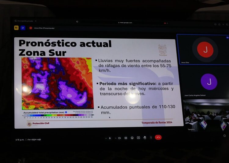 Autoridades se coordinan ante llegada de tormenta tropical Alberto a costas tamaulipecas