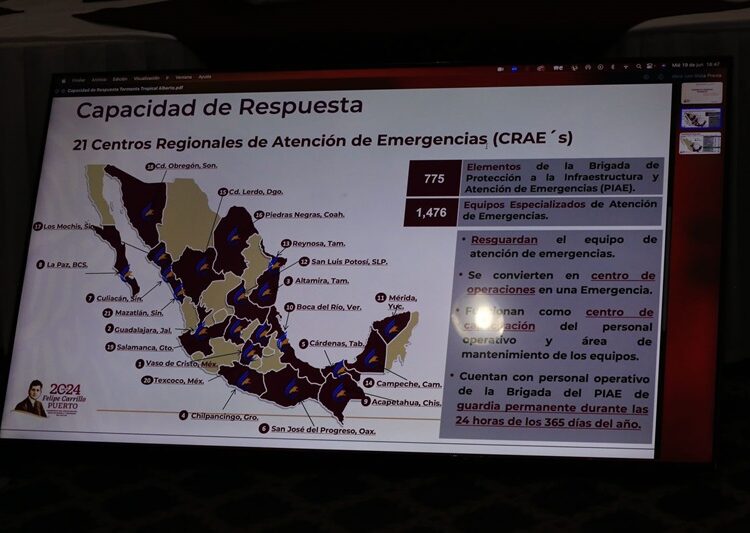Autoridades se coordinan ante llegada de tormenta tropical Alberto a costas tamaulipecas