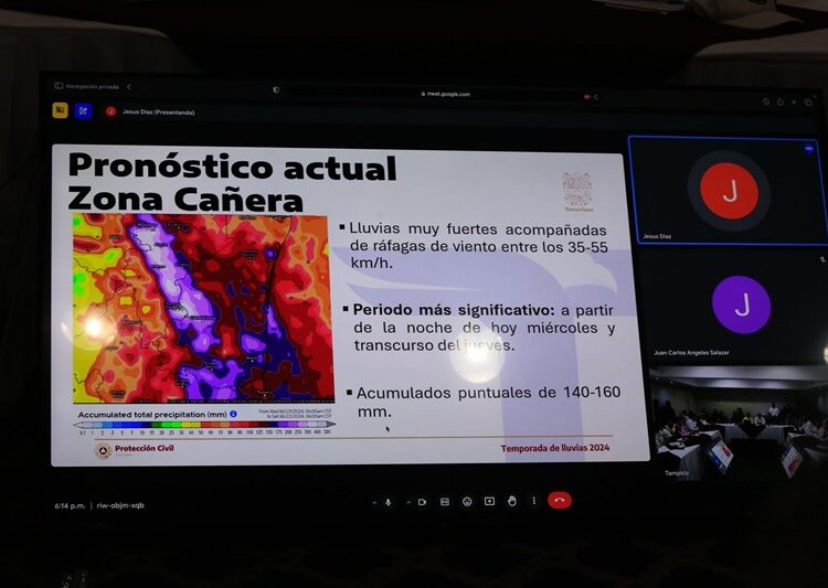 Autoridades se coordinan ante llegada de tormenta tropical Alberto a costas tamaulipecas