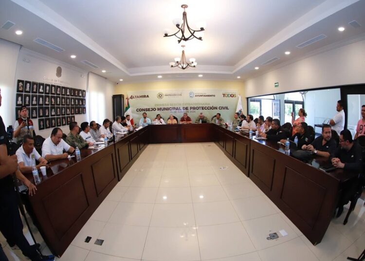 Altamira se prepara para temporada de lluvias con sesión del Consejo Municipal de PC