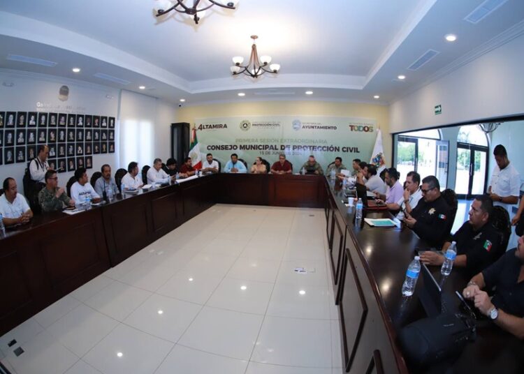 Altamira se prepara para temporada de lluvias con sesión del Consejo Municipal de PC