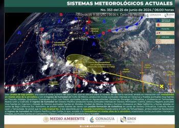 Canales de baja presión traen más lluvias y chubascos para Tamaulipas