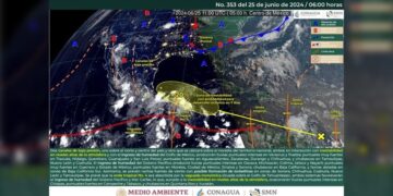 Canales de baja presión traen más lluvias y chubascos para Tamaulipas
