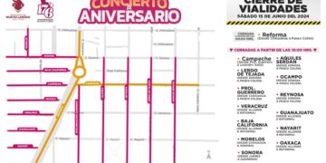 Cerrarán vialidades por concierto de aniversario en NLD