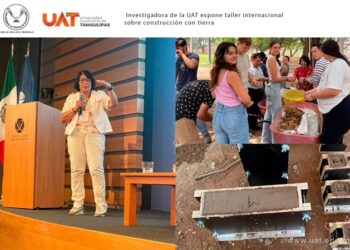 Científica de la UAT imparte taller internacional sobre construcción con tierra