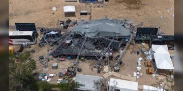 Denuncian a Álvarez Máynez y candidatos de MC por tragedia en mitin de NL