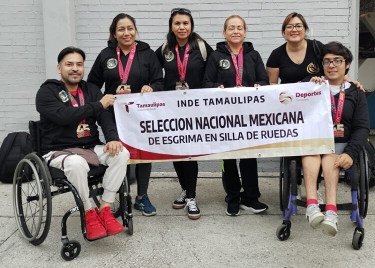 Destacan atletas tamaulipecos en esgrima para silla de ruedas