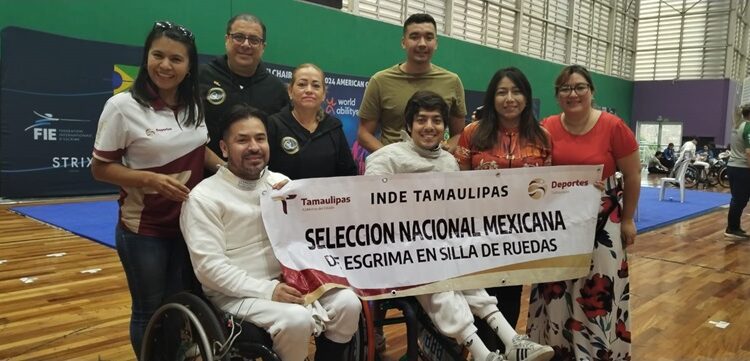 Destacan atletas tamaulipecos en esgrima para silla de ruedas