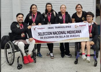 Destacan atletas tamaulipecos en esgrima para silla de ruedas