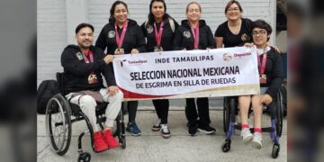 Destacan atletas tamaulipecos en esgrima para silla de ruedas
