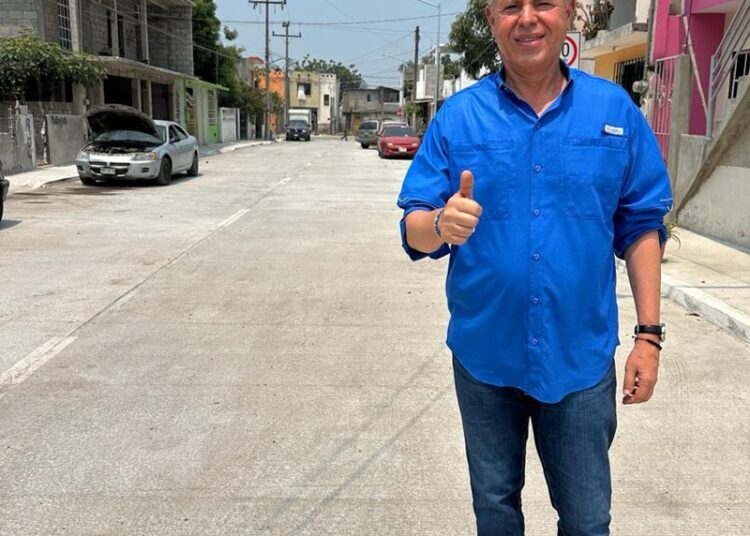 En Tampico avanza programa de pavimentación en la Zona Norte