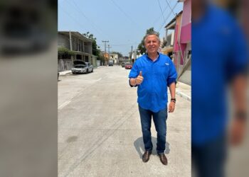 En Tampico avanza programa de pavimentación en la Zona Norte
