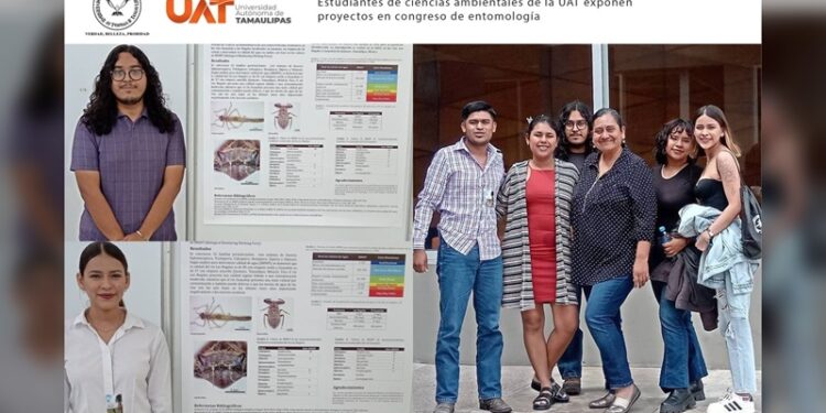 Estudiantes de ciencias ambientales de la UAT exponen proyectos de entomología