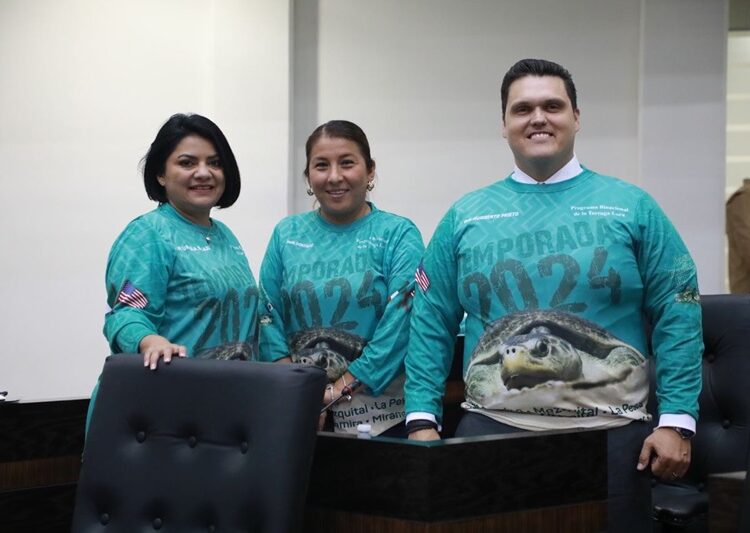 Exitosa coordinación binacional MEX-USA en pro de la tortuga lora