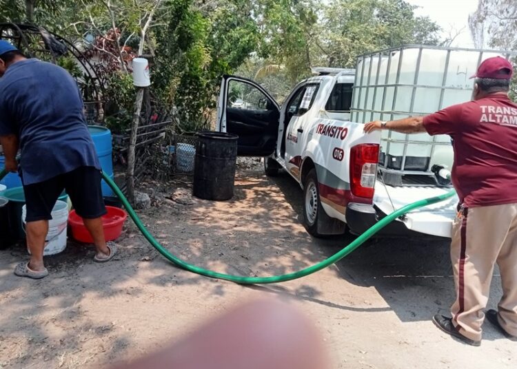 Gobierno Municipal intensifica acciones para asegurar el suministro de agua a los altamirenses