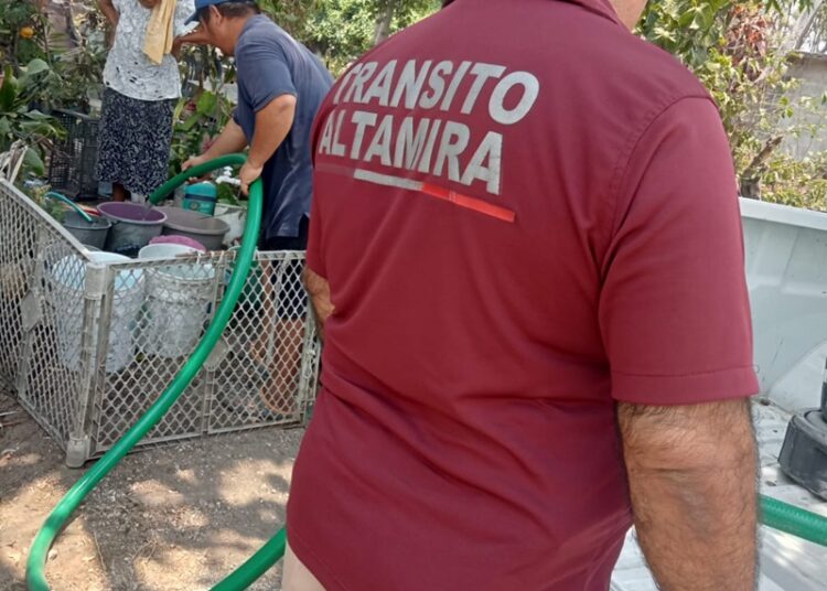 Gobierno Municipal intensifica acciones para asegurar el suministro de agua a los altamirenses