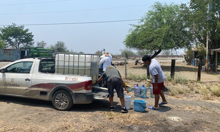 Gobierno Municipal intensifica acciones para asegurar el suministro de agua a los altamirenses