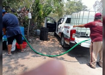 Gobierno Municipal intensifica acciones para asegurar el suministro de agua a los altamirenses