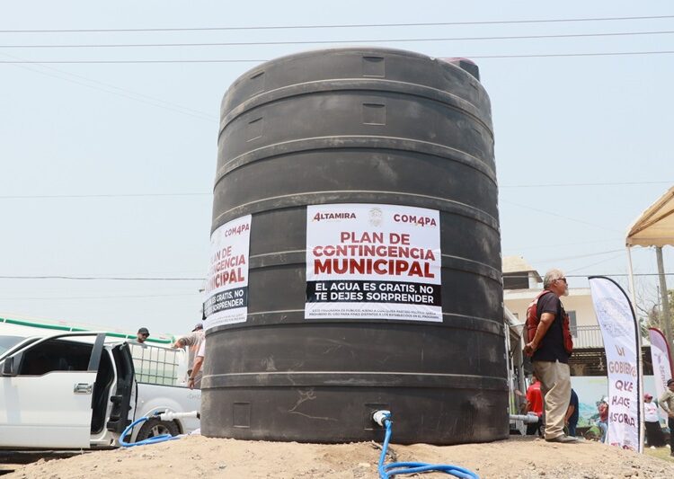 Gobierno de AMM garantiza agua purificada a la población de Altamira
