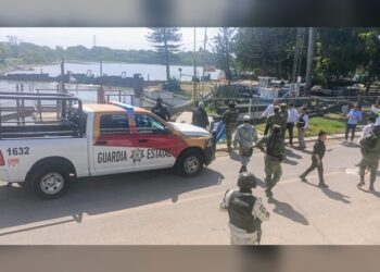 Guardia Estatal participa en estrategia preventiva ante tormenta tropical Alberto en Tampico