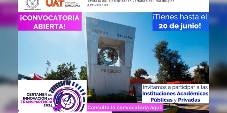 Invita la UAT a participar en el Certamen de Innovación en Transparencia