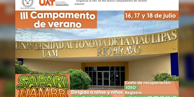Organiza la UAT en Río Bravo el campamento de verano infantil